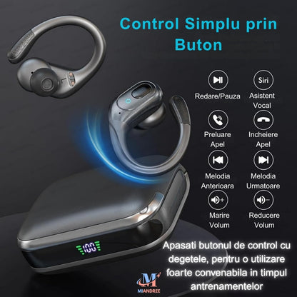 Căști Sport BX31 MIANDREE® - Bluetooth 5.3, 75h, IPX7