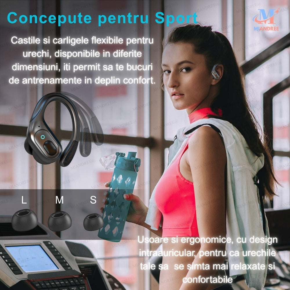Căști Sport BX31 MIANDREE® - Bluetooth 5.3, 75h, IPX7