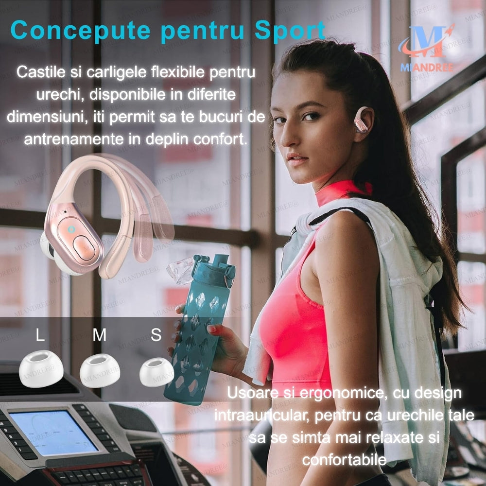 Căști Sport BX31 MIANDREE® - Bluetooth 5.3, 75h, IPX7