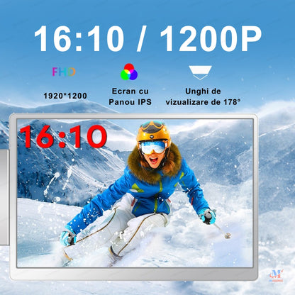Monitor Portabil Dual pentru Laptop MIANDREE, Tri-Ecran 2x16" IPS, Full HD+, Rotativ 360°, Plug&Play